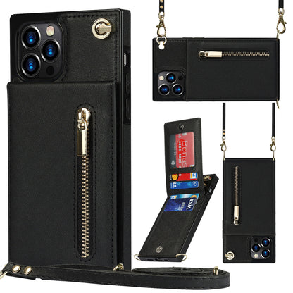 crossbody phone case with card storage