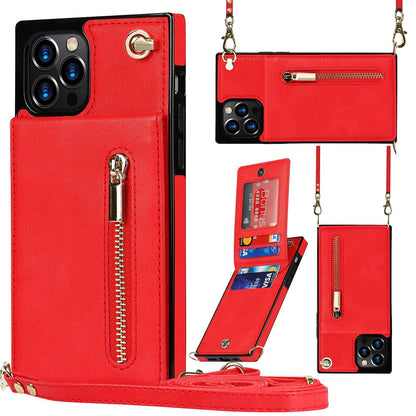 crossbody phone case with card storage