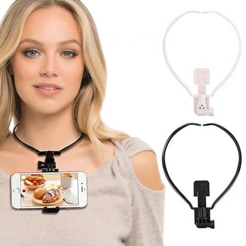 neck phone holder for hands-free use