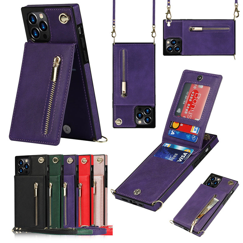 crossbody phone case with card storage