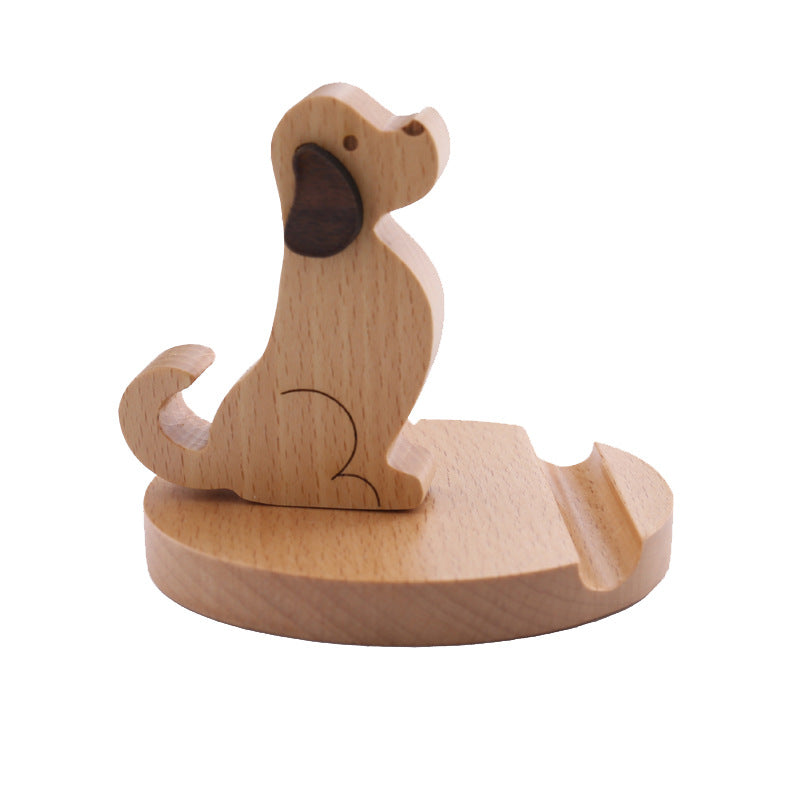 solid wood phone holder