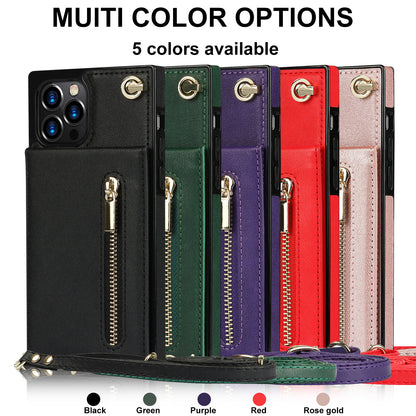 crossbody phone case with card storage