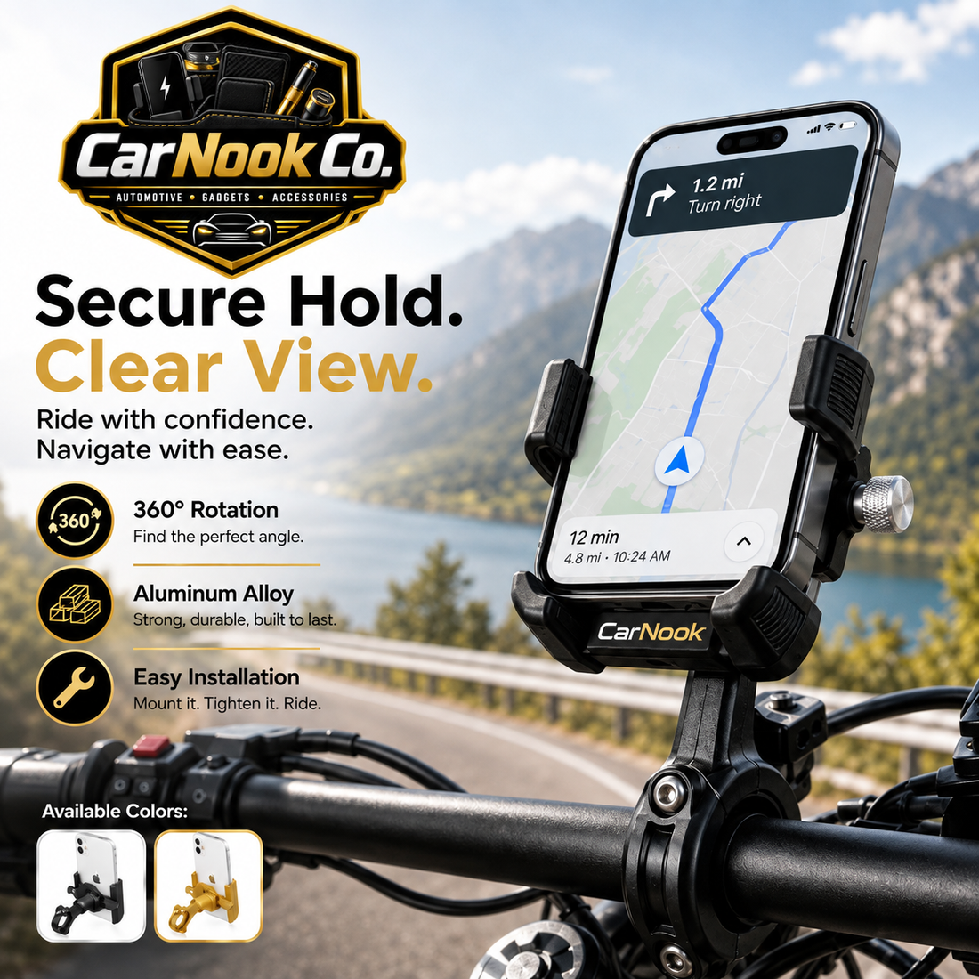 CarNook™ SecureRide Phone Mount