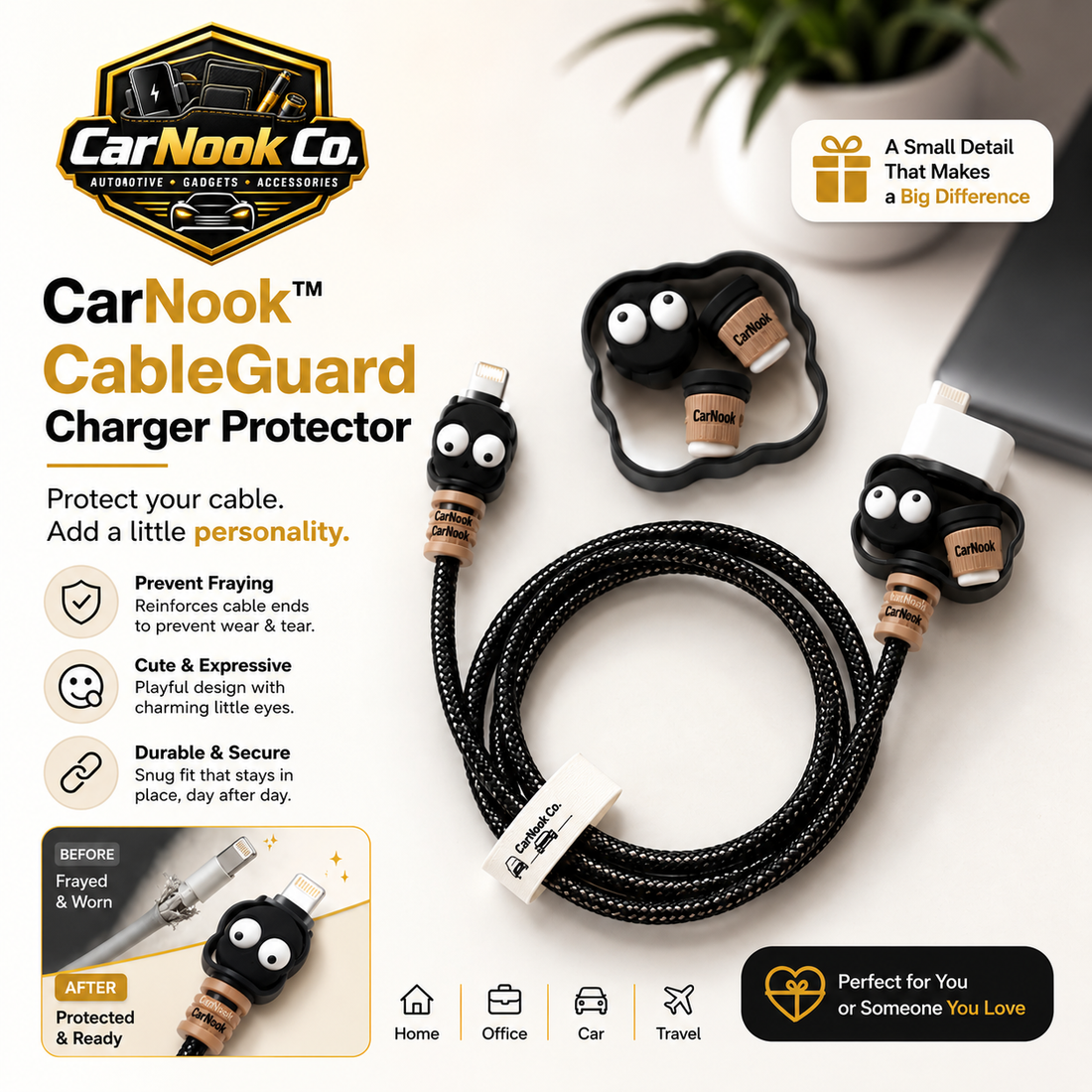 CarNook™ CableGuard Charger Protector